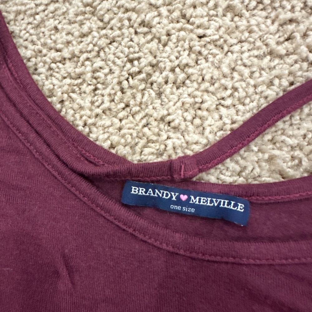 maroon brandy melville tank - Picture 2 of 3